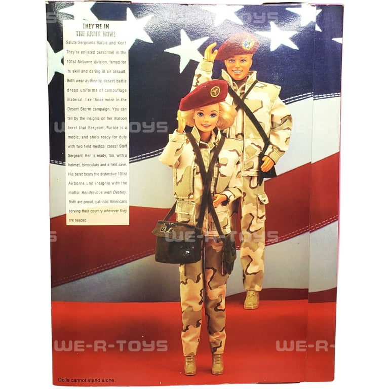 ミリタリー Star'n Stripes ARMY Barbie&Ken DeluxeSet Star 'N Stripes ARMY Barbie & Ken Deluxe Set - Walmart.com