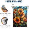 thumbnail image 4 of Fall Sunflower Garden Flag Autumn House Flags 28x40 Double Sided Large Thanksgiving Outdoor Flag for Outside Stained Glass Floral Yard Flags Fall Porch Lawn Flags Decorative, 4 of 7