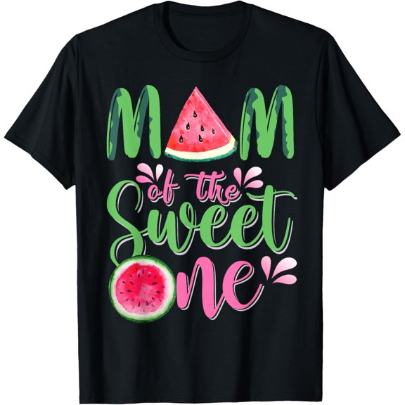 Mom Of The Sweet One Birthday Watermelon Matching Family T-Shirt