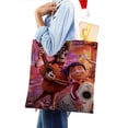 thumbnail image 4 of COCO Dream Bolso de tela con estampado de lienzo para mujer, bolsa de compras reutilizable y estética, con cremallera interior, regalo para mujer,40*40cm., 4 of 6