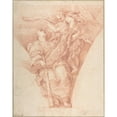 thumbnail image 2 of Carlo Maratti 20x24 Gold Ornate Framed and Double Matted Museum Art Print Titled - Virtue Crowned by Honor (1670-76), 2 of 4