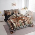 thumbnail image 3 of Manfei Vintage Texas Stars 7pcs Bedding Comforter Set,Rustic Farmhouse Cabin Queen Bedding Sets,Old Barn Door Queen Sheet Sets For Boys Teens,Super Cozy Room Decor Reversible, 3 of 8