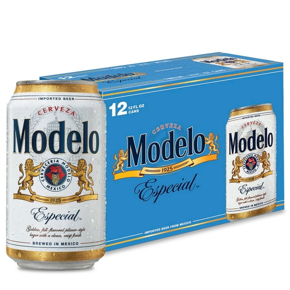 Modelo Especial Mexican Lager Import Beer, 12 Pack 12 fl oz Cans, 4.4% ABV