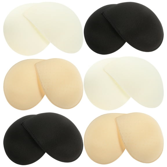 unbranded  6 Pairs Bathing Suit Push up Inserts Natural Shape Bra Pads Thick