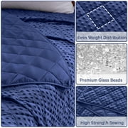 Teler Weighted Blanket for Kids,Weighted Lap Blanket(36 x 48,5lbs), Blue