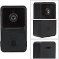 thumbnail image 2 of Timbre con video, detección de voz y movimiento, cámara inalámbrica inteligente de seguridad para vigilancia, color negro, 84 x 52 x 21 mm, 2 of 5