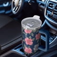 thumbnail image 6 of Flower Floral Print Pattern 40oz Tumbler with Handle and Lid, Double Wall Vacuum Insulated Tumbler, Gift Cups for Women and Men, 6 of 6