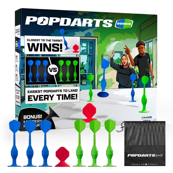 Ventosa Popdarts Rookie Pack para juegos de dardos para interiores y exteriores