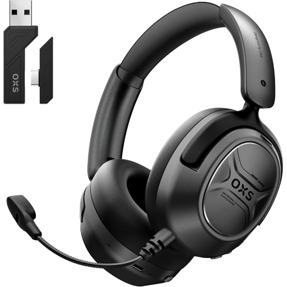 OXS Storm A2 Wireless Gaming Headsets with Active Noise Cancellation, Black, NEW