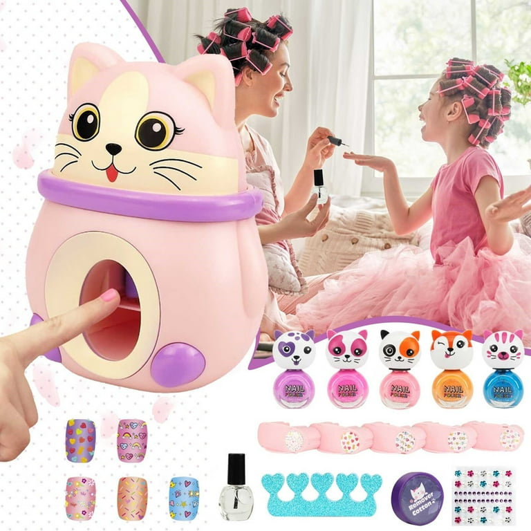 Kids Nail Polish Set For Girls, Nail Art Kit Toys for Girls Age 6