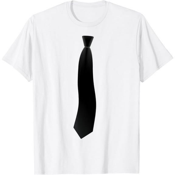 t-shirt Black Tie Funny Elegant Business Costume for Men Women Kids T-ShirtMen and women can wear white T-shirts, gifts. Age: M,，L，XL，2XL,3XL, 4XL