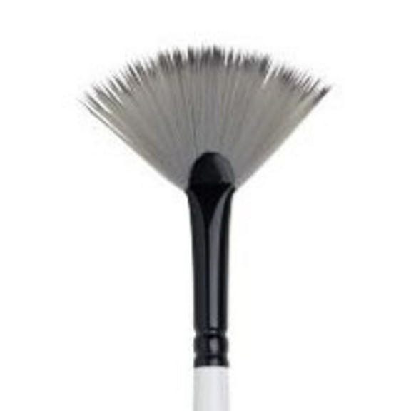 Winsor & Newton Artists' Acrylic Brush, Fan, Long Handle, 3