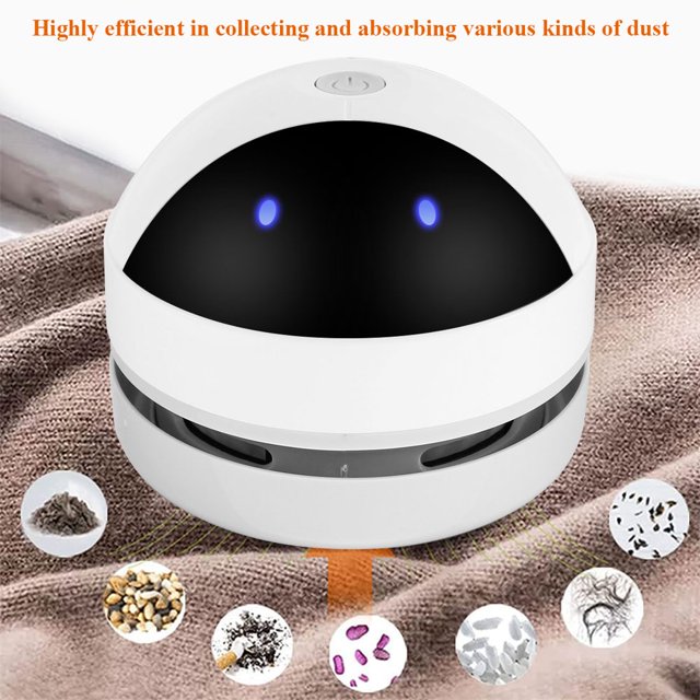 Mini Desktop Vacuum Cleaner 1200mAh Handheld Desktop Sweeper Detachable USB Charging Cordless Desk Dust Cleaner with Strong Suction for Keyboard Table Desktop Laptop