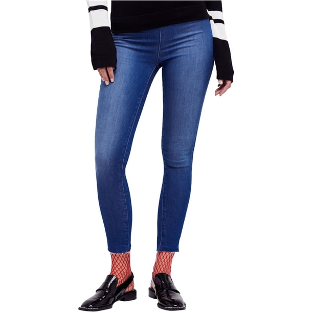 Free People Easy Goes It Leggings casuales para mujer, azul, 26 Free People Polainas