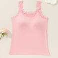 thumbnail image 6 of purcolt Women's Camisole Tops with Built in Bra Lace Trim Sleeveless Tank Top Summer Going Out Tops Cami Undershirts, 6 of 8