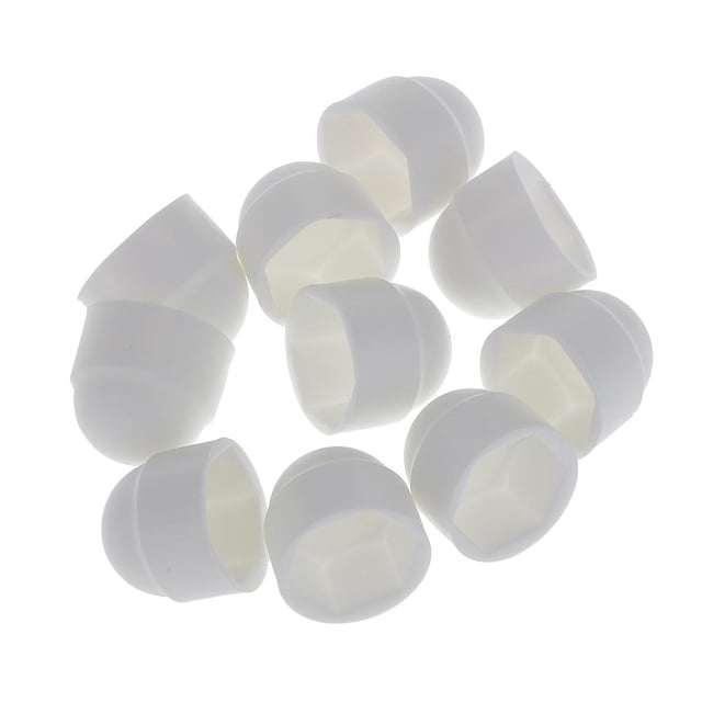 10 Piezas Tapa Tapón Protección de Tuerca Cabeza Tornillo Hexagonales Herramientas Bricolaje - Blanca 13*15 Yotijar Cúpula Cabeza pernos