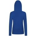 thumbnail image 3 of Women's Levelwear Royal Chicago Cubs Relay Banner Arch Long Sleeve T-Shirt Hoodie, 3 of 3