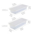 thumbnail image 6 of Fridge Organizer Bin,Clear Crisper with Drain Layer,Fruit Containers for Fridge,Fresh Keeper Box Container with Lid, 6 of 6