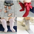 thumbnail image 3 of EIMELI Baby Girls Boys Cotton Uniform Knee High Socks Tube Ruffled Stockings (Pack of 5), 3 of 8