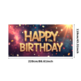 thumbnail image 3 of 17th Birthday Themed Shiny Decorated Backdrop Banner Happy Birthday Party Supplies Photography Props Photo Booth Decorations Celebration Event Party Decor Background, 3 of 4
