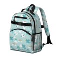 thumbnail image 2 of Unicorn and Cloud Blue Pattern Cute School Backpack Bag for School with Padded Back and Adjustable Shoulder Straps 15.25"x11.5"x5.25", 2 of 5