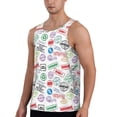 thumbnail image 2 of Xecao Stamp Set Collection Men's Tank Top Workout Quick Dry Sleeveless Gym Jogging Muscle Shirts Summer Swim Beach Tops, 2 of 9
