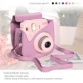 thumbnail image 3 of Xpix FIAC-RETRO-PINK-NM Protective Case for Fujifilm Instax Mini 9 & Mini 8 Instant Film Camera with Removable Shoulder Strap PU Leather, Pink, 3 of 5