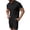 #01 Black 【Mix & Match: Essential Colors in Stock】, variant on Men's Summer Casual Shorts Set with Round Neck Short Sleeve Top and Breathable Pockets for Gym Workout Beach Vacation Streetwear Outfits | AESTIVO,Black L