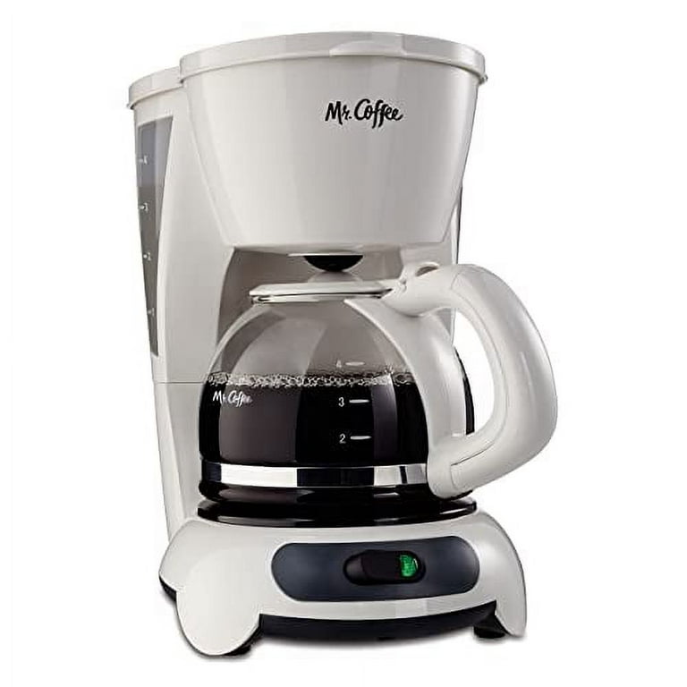 MR. COFFEE TF4-RB SUNBEAM 4 CUP AUTOMATIC ELECTRIC COFFEEMAKER WHITE