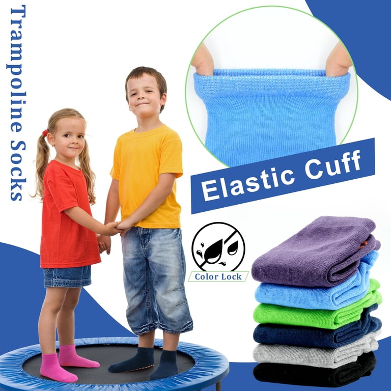 Hycles Boys Girls Non-Slip Ankle Socks 6-Pair Pack photo 3