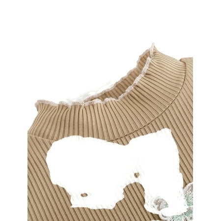 

Casual Stand Collar Short Sleeve Khaki Toddler Girls T-Shirts (Girl s)