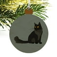 thumbnail image 4 of Maine Coon Cat Wood Christmas Tree Holiday Ornament, 4 of 5