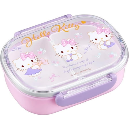 Pink Hello Kitty Lunch (Bento) Box from Japan that Women will Love with 2 Compartments