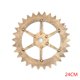 thumbnail image 1 of Barra de adorno de rueda decorativa de engranaje de madera industrial Decoración de pared de estilo antiguo de fábrica - 24 cm - Dorado Jumpingount JJ19185-01, 1 of 6