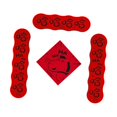 thumbnail image 4 of Voxware New Year Couplets Spring Festival Fu Character Banner Set with Felt Material Horse Pattern And Traditional Blessing Suitable for Home Door Workplace F haha, 4 of 8