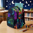 thumbnail image 4 of Whosucclay Neon Frog 17 Inch Rucksack for Girls Boys, Lightweight Adjustable Straps Large Capacity School Bookbag for High School Kindergarten Elementary School, 4 of 8