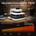 thumbnail image 3 of HTVRONT Automatic Heat Press 2 + HTVRONT Automat Heat Press Accessories Kit, Heat Press Machine with Adjustable Pressure & Higher Heating Height, Heats Up Fast and Evenly, 3 of 10