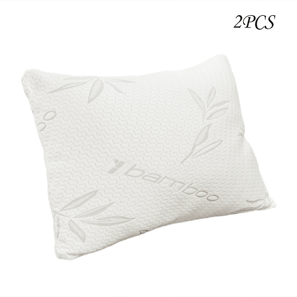 Lowestbest Memory Pillow, Memory Foam Pillow with Bamboo, Bed Adjustable Fit Pillows for Sleeping, Pillow with Washable Removable, 2pcs Lowestbest Memory Pillow, Memory Foam Pillow with Bamboo, Bed Adjustable Fit Pillows for Sleeping, Pillow with Washable Removable, 2pcs