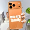 thumbnail image 3 of Case For Apple iPhone Air / 17 Pro / 17 Pro Max Series Case, Slim Thin Transparent Flexible Clear TPU Shockproof Phone Case For iPhone 17 Series, we are family, 3 of 6