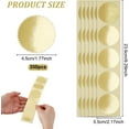 thumbnail image 3 of 350Pcs Embossing Blank Stickers Metallic Scallop Edge Stickers Self Adhesive Gold Certificate Seals Embossed Foil Sticker Sealing Sticker, 3 of 9
