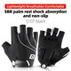 thumbnail image 1 of ROCKBROS Guantes de ciclismo Medio dedo A prueba de golpes Resistente al desgaste Transpirable MTB Guantes de bicicleta de carretera Hombres Mujeres Equipo de bicicleta deportiva Tan Jianjun  unisex, 1 of 2