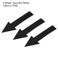 thumbnail image 3 of Uxcell 8x2" Arrow Sticker Directional Sign Adhesive Removable Floor Decal Black 4Set / 12Pieces, 3 of 6