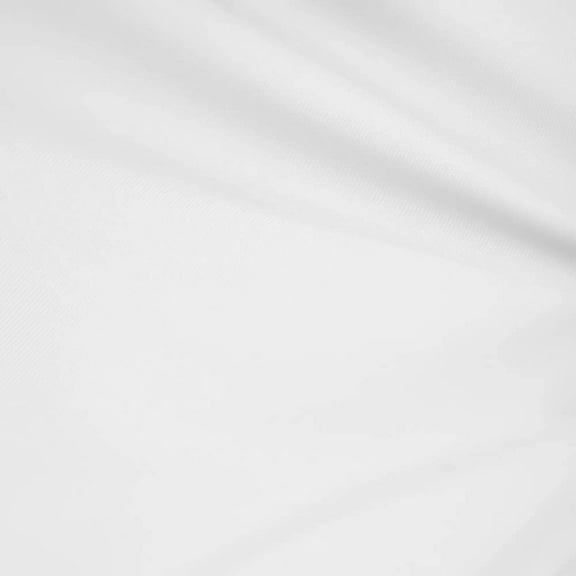 1 X White 60" Wide Premium Cotton Blend Broadcloth Fabric By the Yard