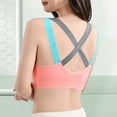 thumbnail image 4 of Abomasnow Sports Bras for Women Medium Support Criss Cross Strappy Bras Seamless Padded High Impact Yoga Athletic Exercise Bras, 4 of 5