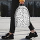 thumbnail image 2 of Easygdp Black White Music Mochila Ligera de 15 Pulgadas para Estudiantes, Mochila Cómoda para la Escuela y Viajes, Correas Ajustables, 2 of 6