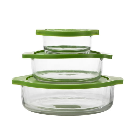 Juego de Hornear de 6 Piezas Pyrorey de Vidrio Diseño Liso Transparente