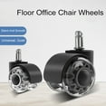 sunsanly 2Inch Clear Office Chair Wheel Heavy Duty Universal Quiet
