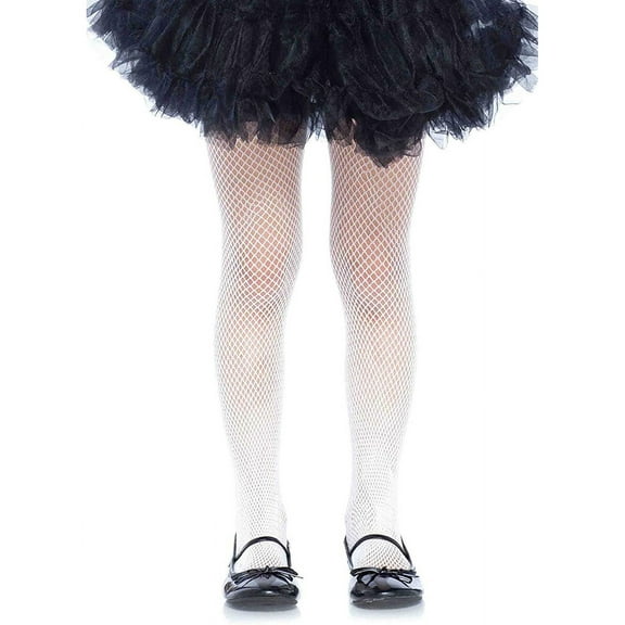 Child's White Fishnet Tights Small 1-3 Costume Accessory