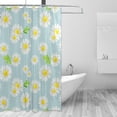 thumbnail image 2 of Coolnut Watercolor Flower Pattern Shower Curtain Bathroom Decor Watercolor Shower Curtain Sets Fabric Cloth Bathroom Curtains with Hooks 60x72 Inch, 2 of 6