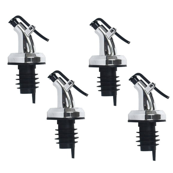 4 PCS Oil Bottle Stopper Liquor Dispenser Wine Bottle Pourer Wine Pourer Plug Cap for Kitchenn Use